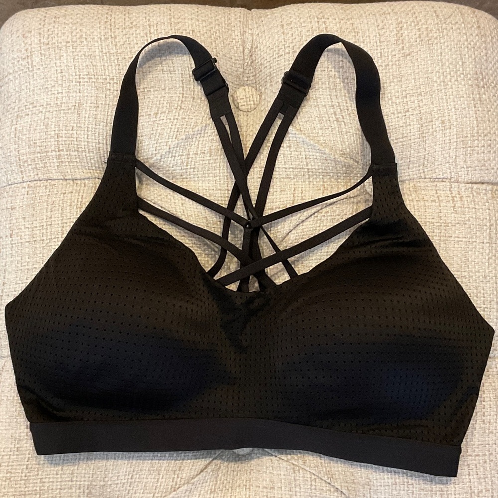 Victoria's Secret Black Strappy Sports Bra